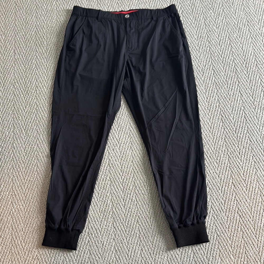 Men's Redvanly Black Jogger Pants